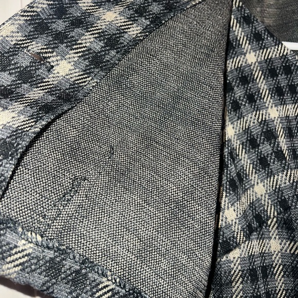 DBY Plaid jacket and dress with black velvet buttons and Collar - Picture 5 of 10